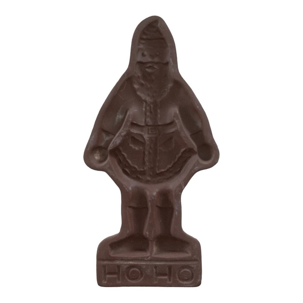Hartstone cookie mold pottery Santa hoho Christmas baking vintage